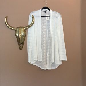 NWT Forever 21 white cardigan